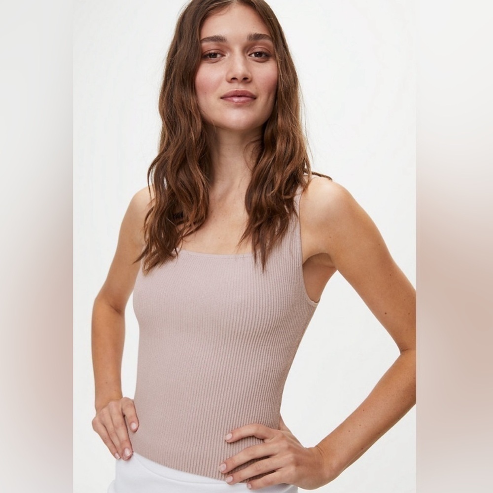 Aritzia Babaton Sculpt Knit Squareneck Tank
